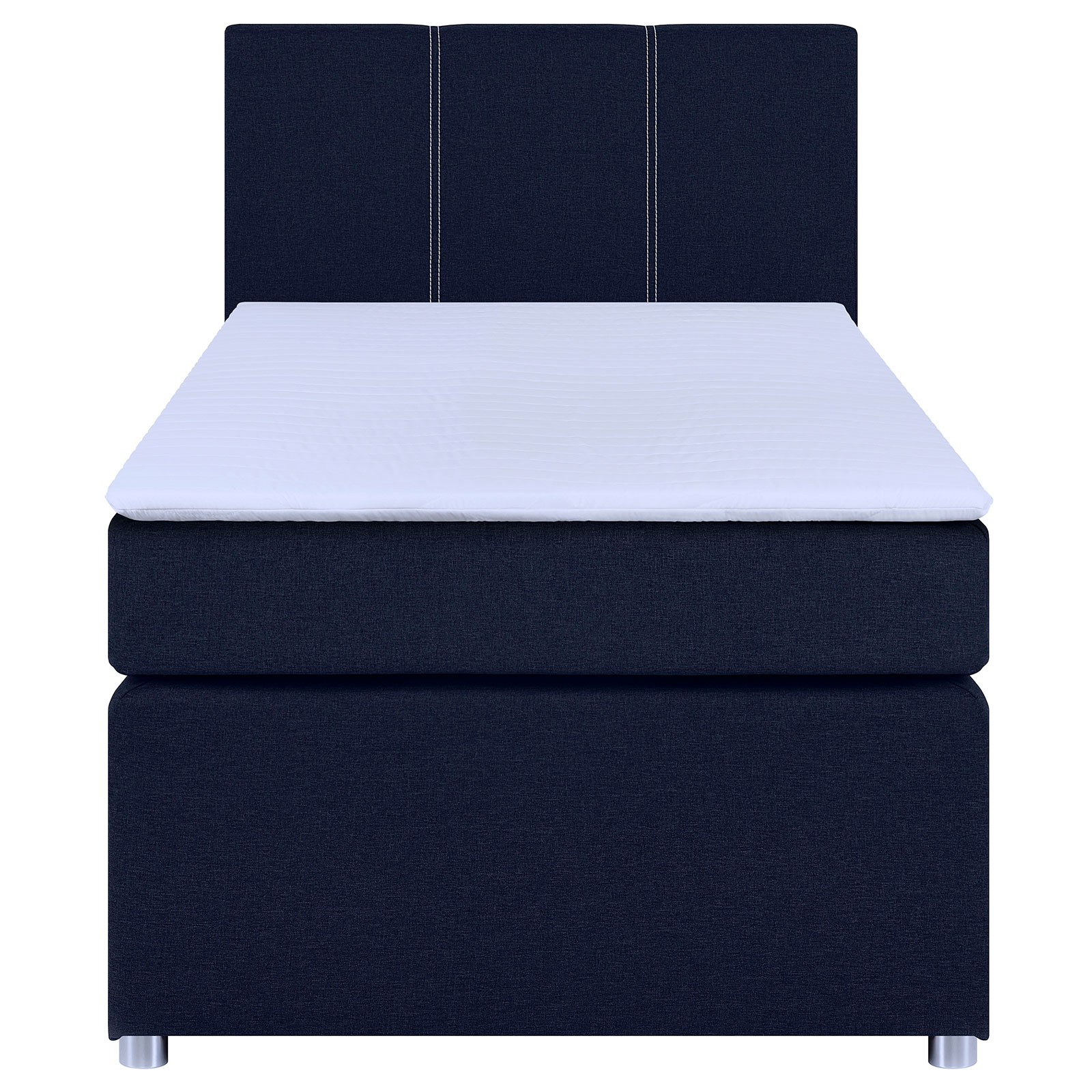 Boxspringbett - cobalt - H3 - Bonell-Federkern - 90x200 cm