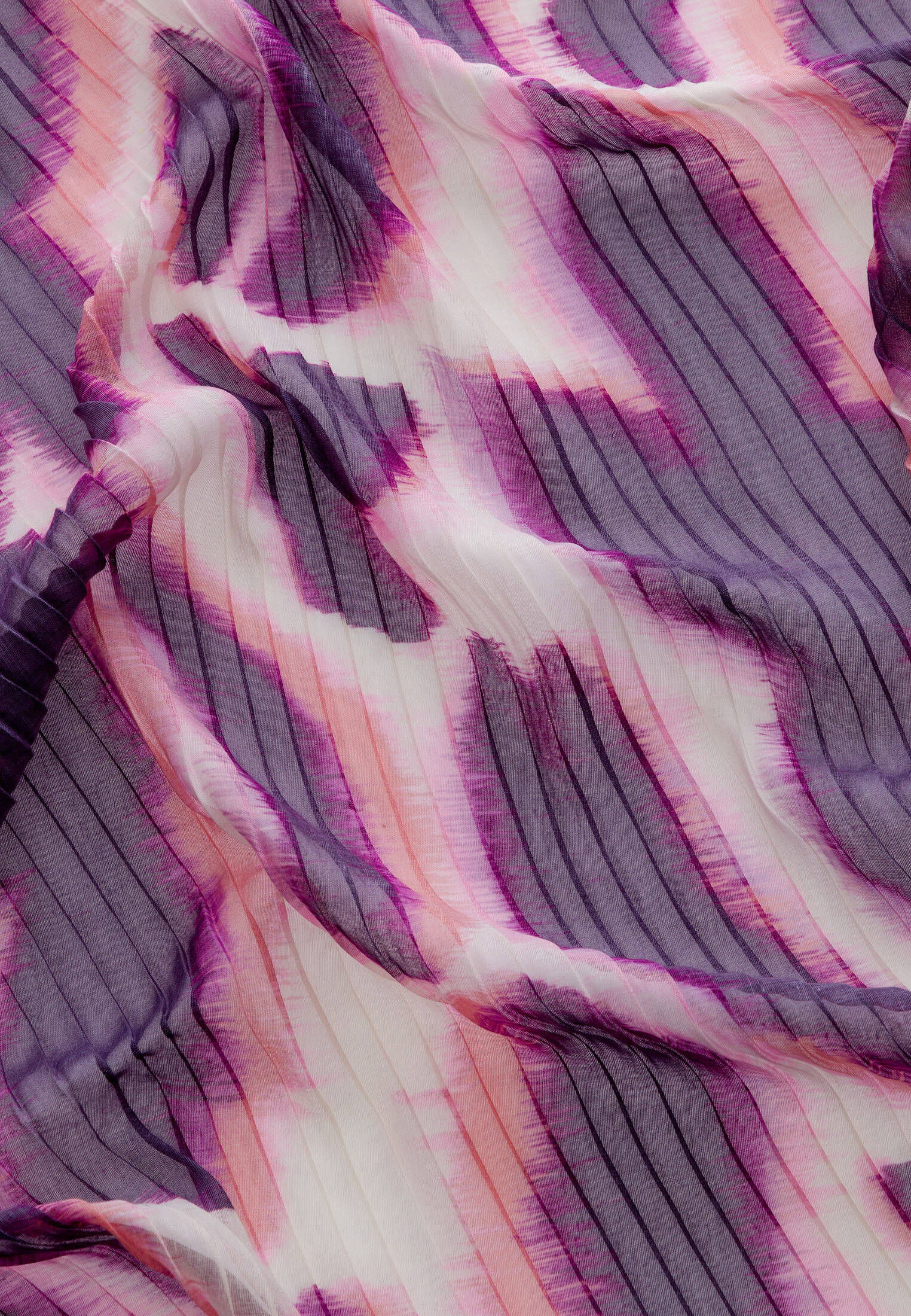 zero| Damen Plissee Schal mit Print