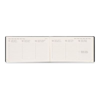 Agenda semainier - 1 semaine sur 2 pages - 14 x 8 cm - bleu galactique - Legami Colours Collection