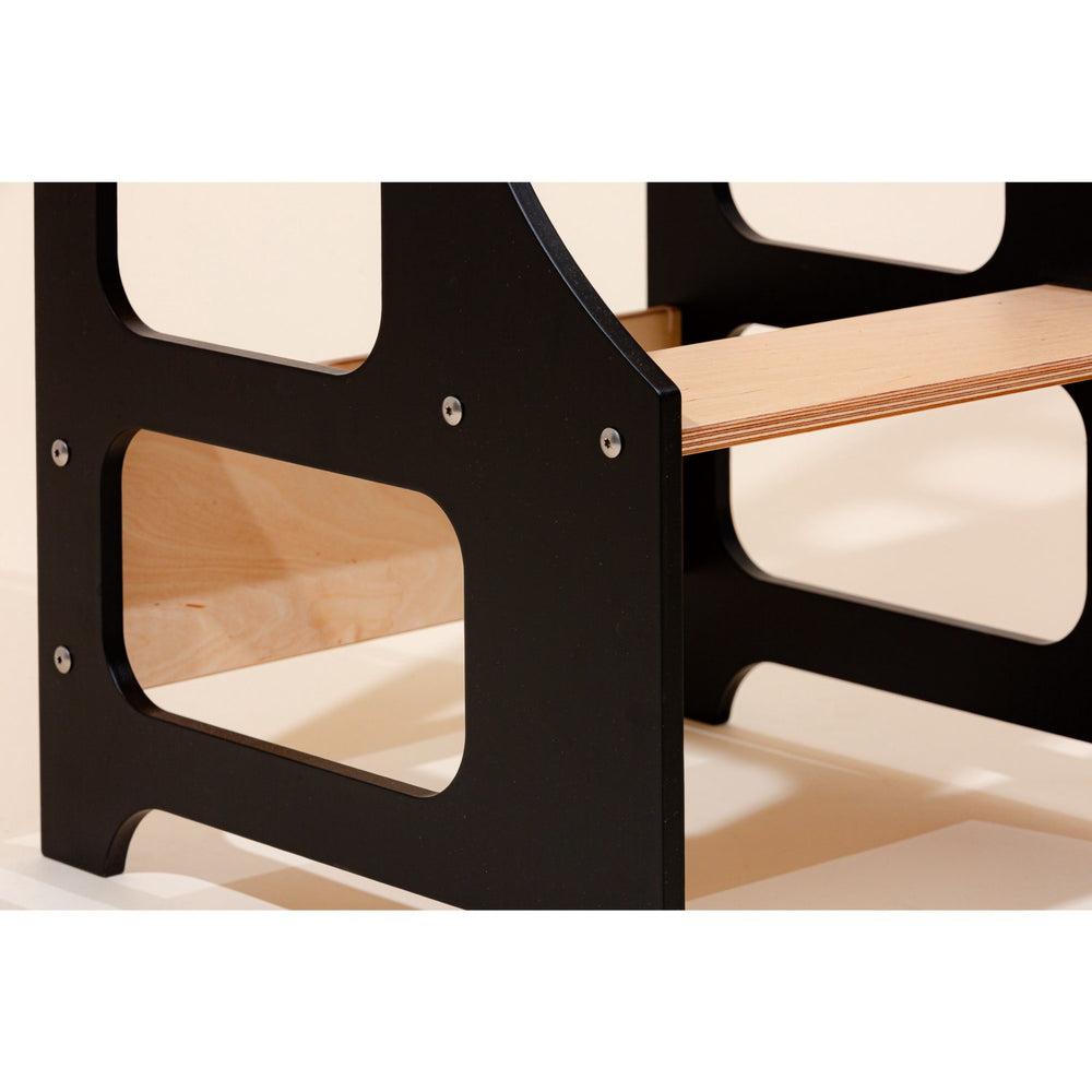 Køb Duck Woodworks Foldbart Læringstårn Black