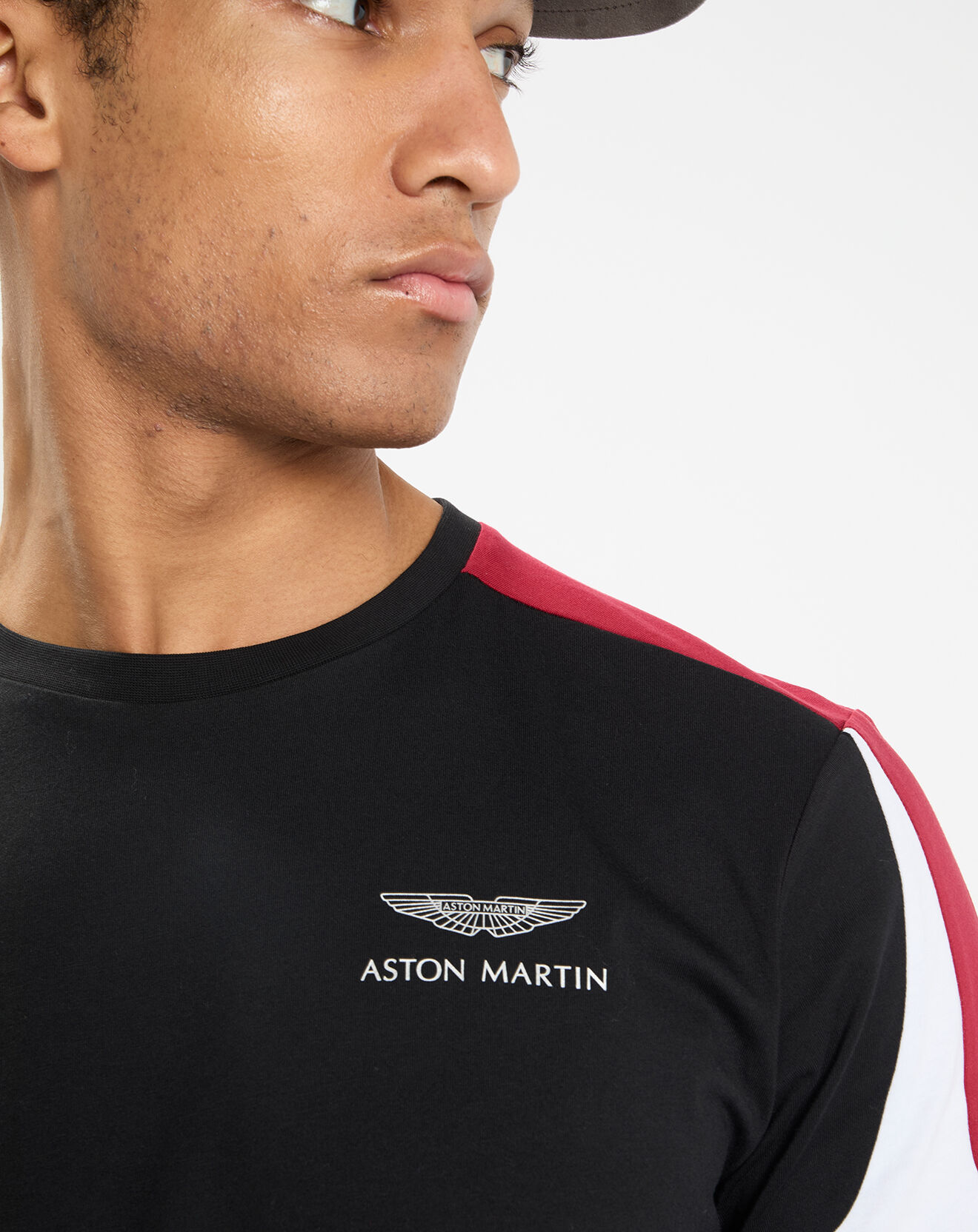 Hackett London T-Shirt Regular Fit Aston Martin Racing Raglan noir/rouge