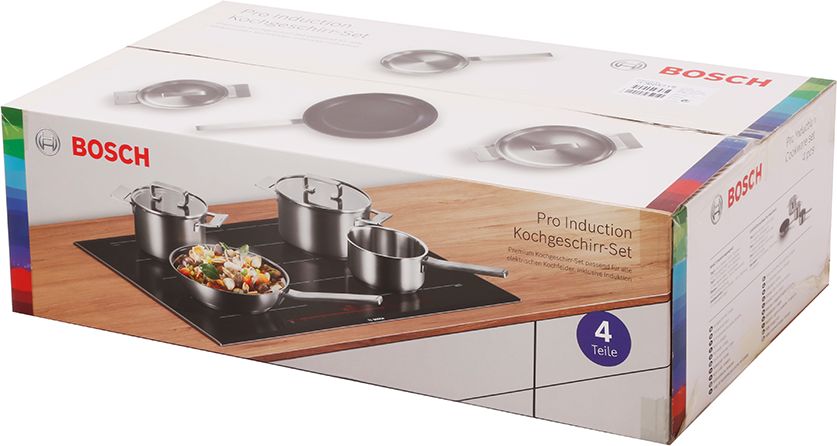 Conjunto de panelas e frigideira premium de 4 peças para fogões de indução 17005719HEZ9SE040