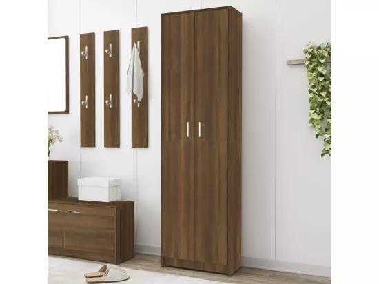 Garde-robe couloir Chêne marron 55x25x189 Bois d'ingénierie