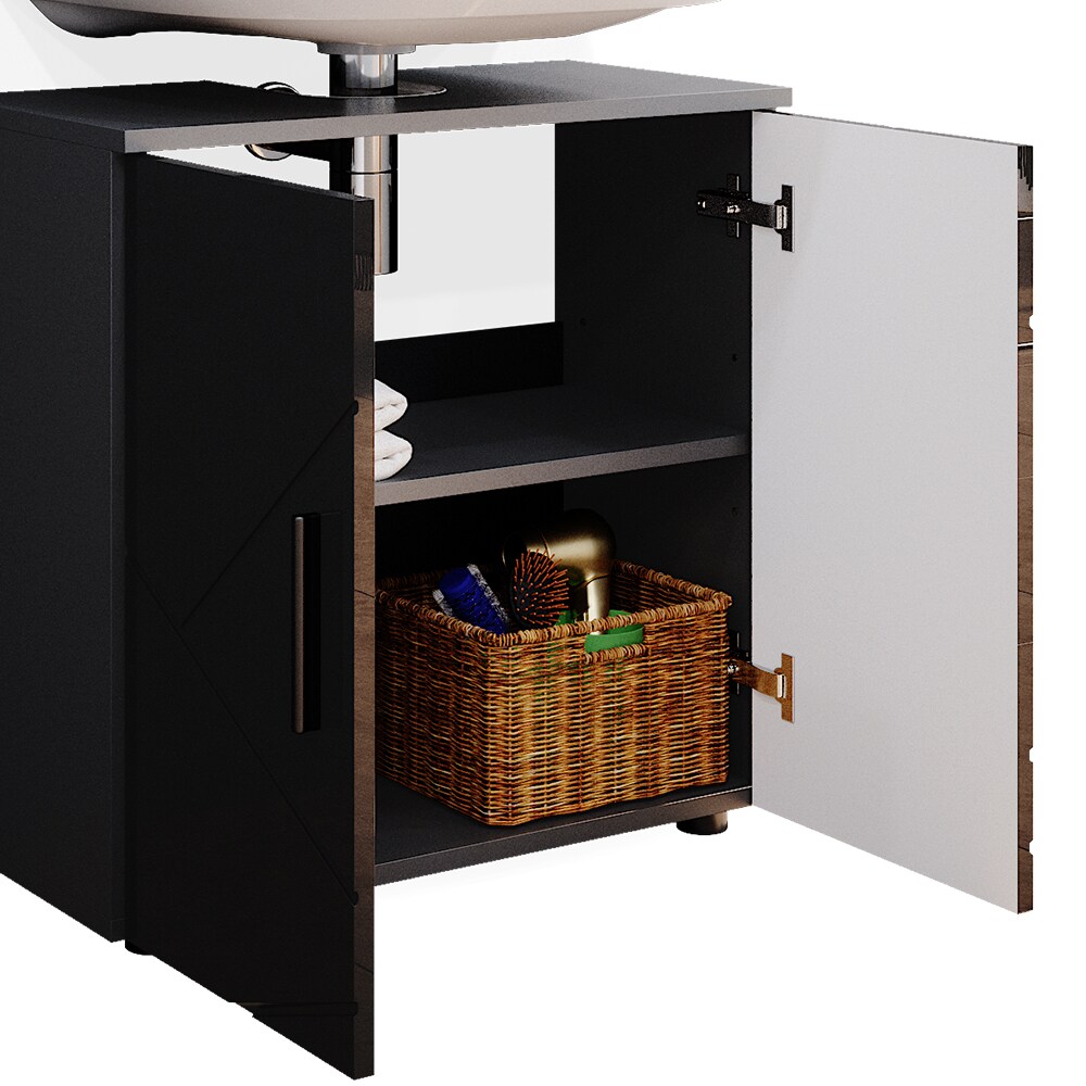 Vicco Badmöbel Set Badezimmermöbel Irma Spiegelschrank Unterschrank Midischrank
