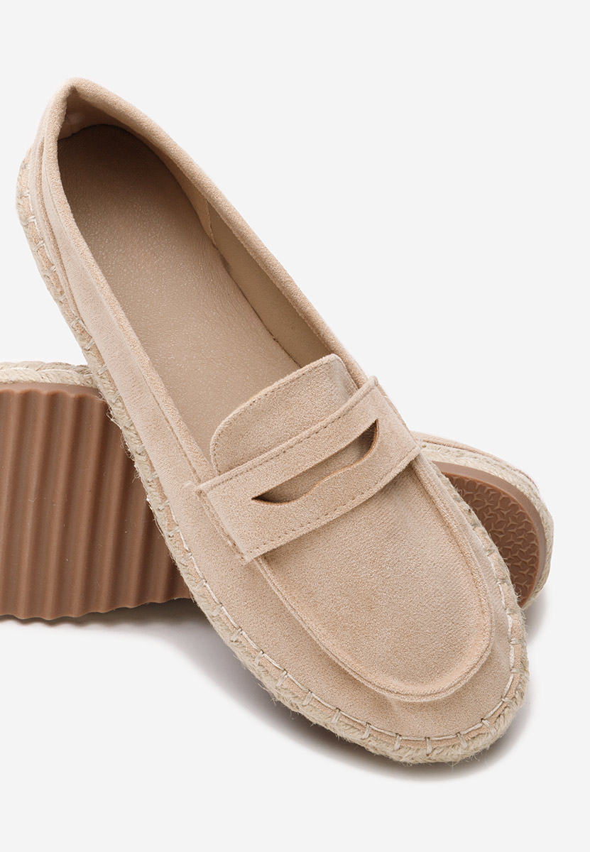 Mocassins femme nude Elanore