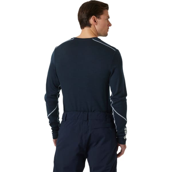 T-shirt thermique HELLY HANSEN LIFA MERINO MIDWEIGHT CREW NAVY
