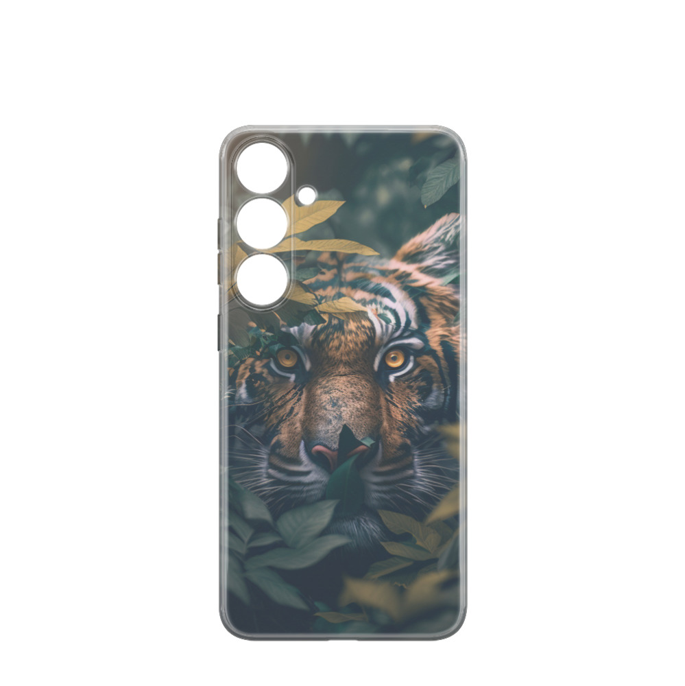 Samsung Galaxy S24 Plus Gummi Hülle Tiger 1 - Versch. Farben