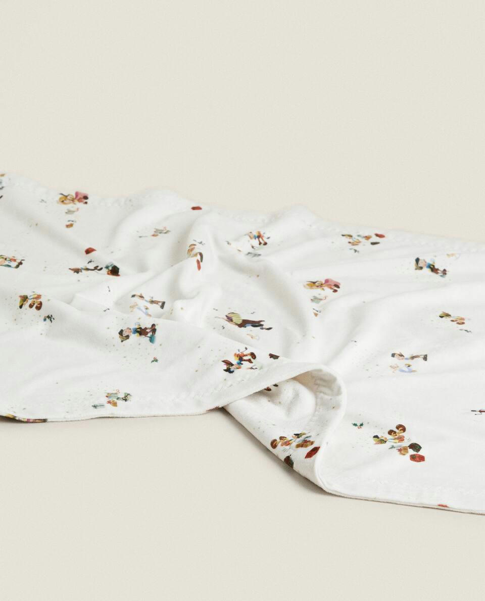 Manta de Natal infantil Pinóquio Disney em fleece