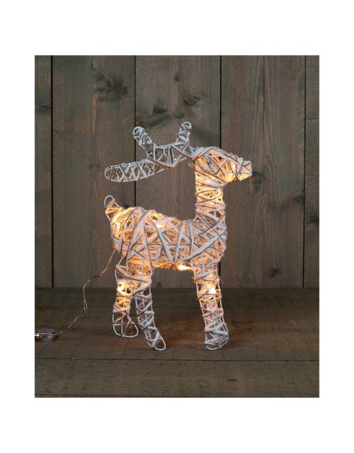 Anna's Collection Lichtfiguur Hert - Kerstverlichting - 37 cm Warm Wit 10 led