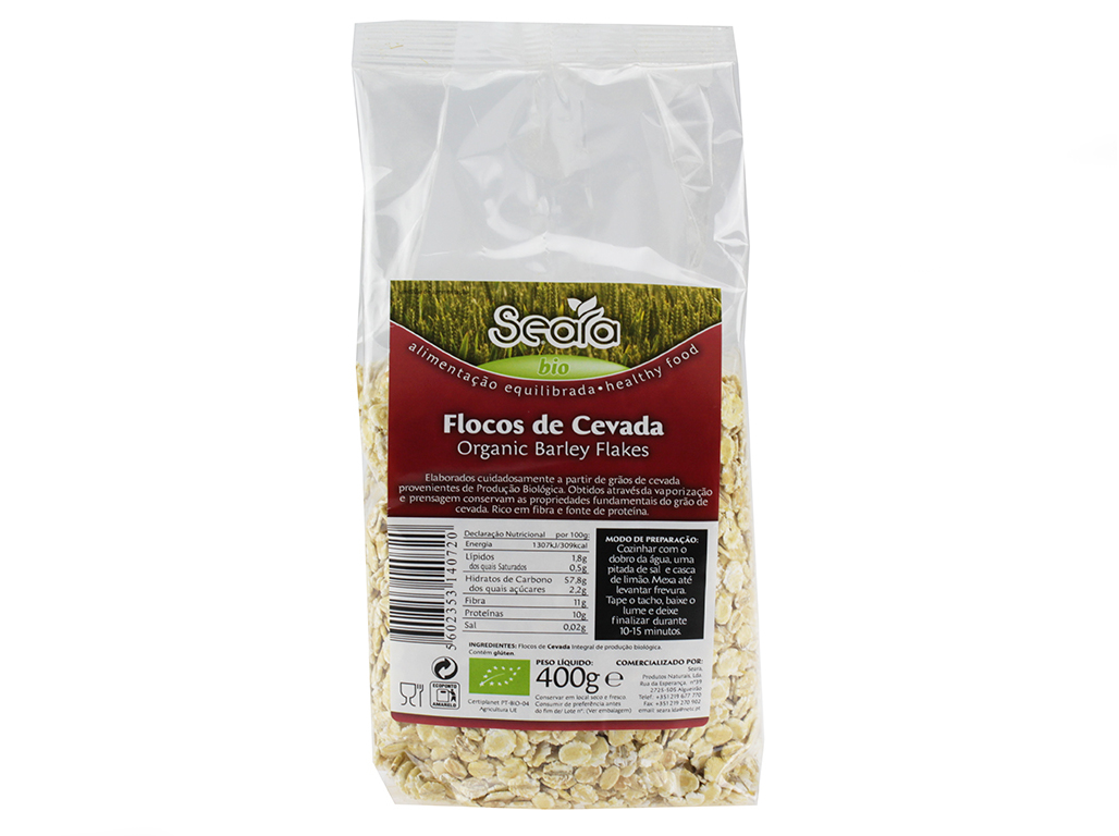 FLOCOS DE CEVADA SEARA BIO 400 G