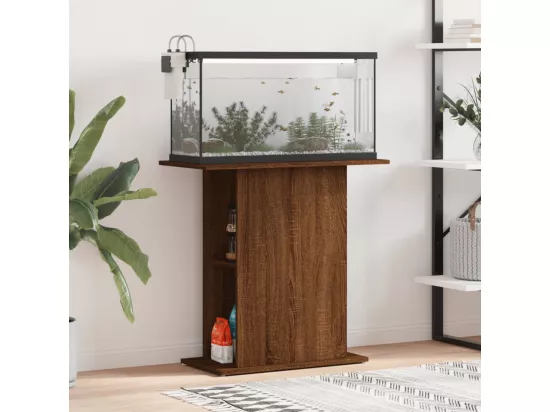 Support pour aquarium chêne marron 75x36x72,5 cm