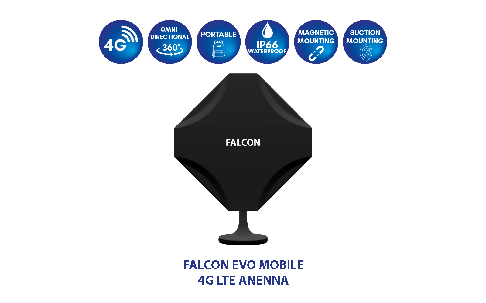 Falcon DIY 4G LTE tragbare Internet Fensterantenne inkl. mobilen 150 Mbit WLAN-Router
