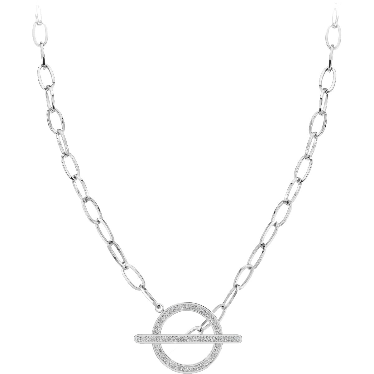 Collier - Acier inoxydable & cristaux