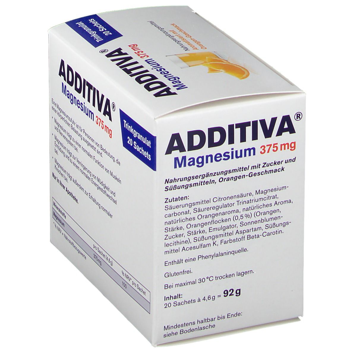 ADDITIVA® Magnesium 375 mg Granulat Orange
