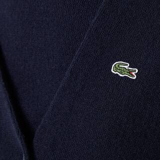 Cardigan femme Lacoste col en V en laine Pullovers - Bleu - Lacoste - Femme
