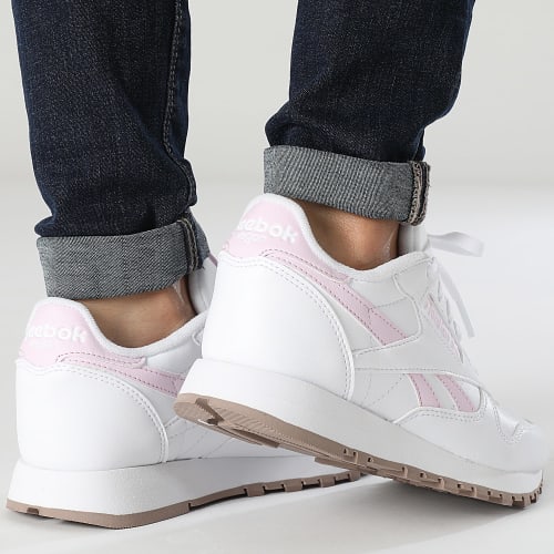 Baskets Femme Classic Vegan HQ1496 Footwear White Pixel Pink Taupe