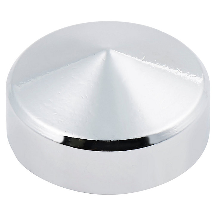 Cache-vis laiton chromé 8 mm - 20 pièces