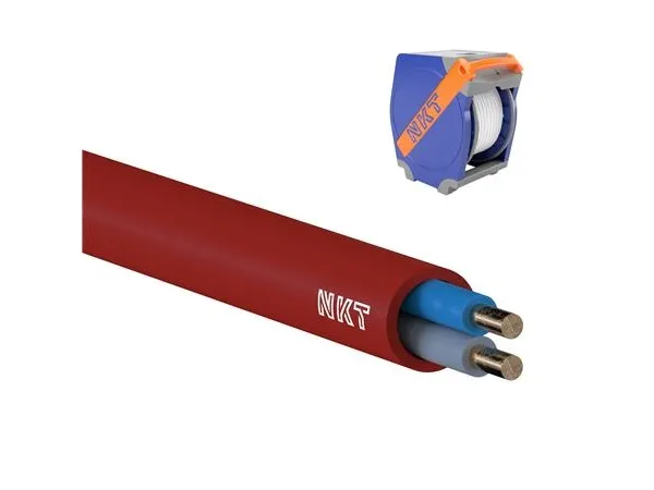 Brandsikkert Kabel NOBURN EQQXB Xtra 1x2x1,0 Rød Qaddy 1000 - (1000 meter)