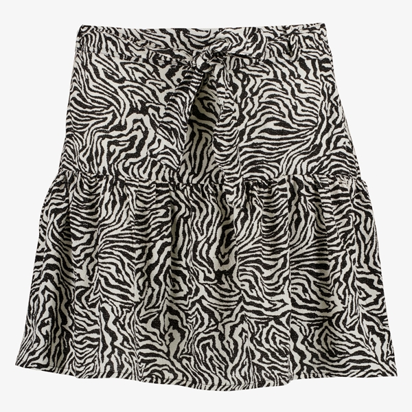 TwoDay dames skort zwart met print