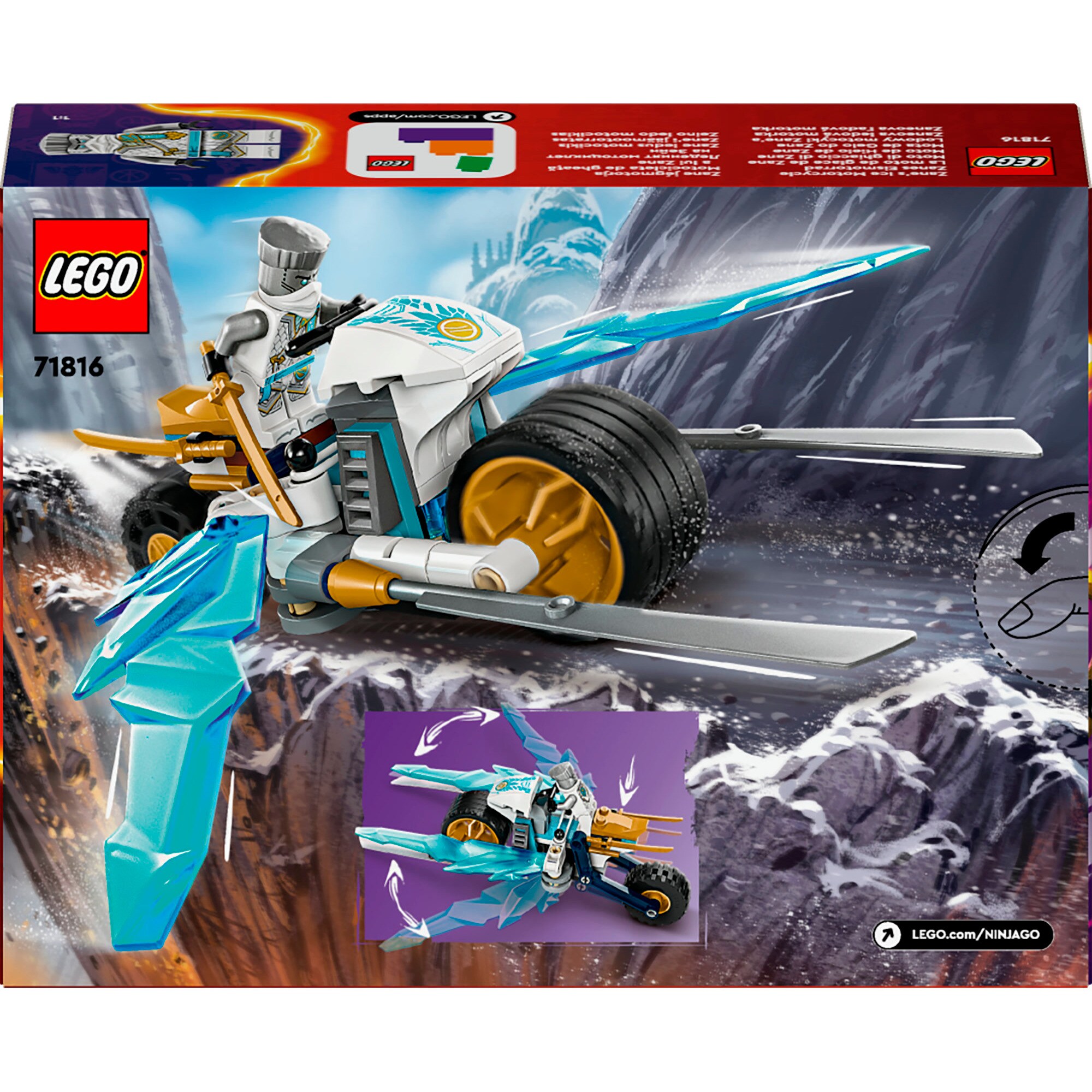 LEGO Konstruktionsspielzeug Ninjago Zanes Eismotorrad