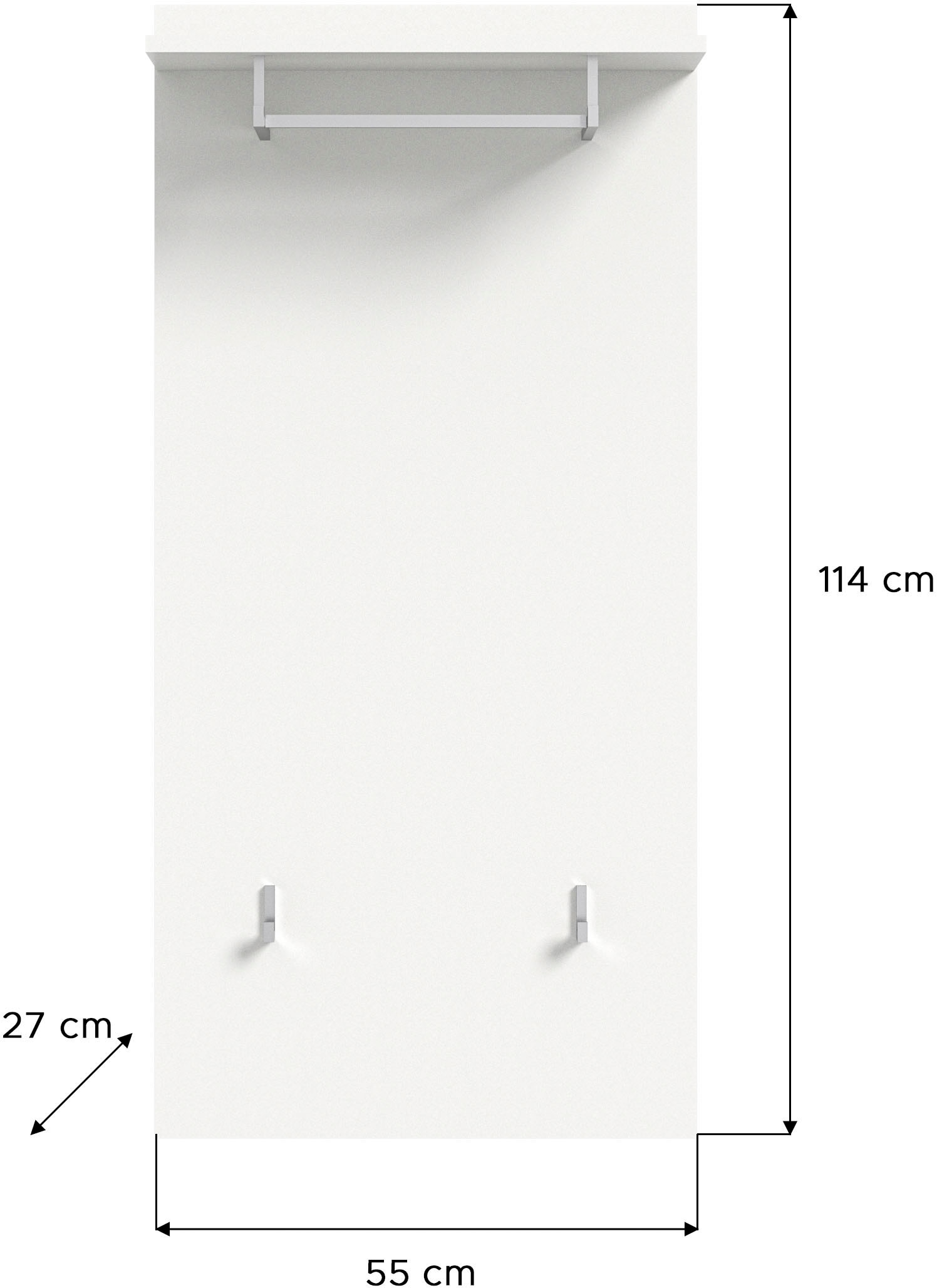 INOSIGN Garderoben-Set »Valge, Breite 180 cm inkl. 15cm Typenabstand, 4-tlg. Set, best. aus:« 4 Stk. tlg.