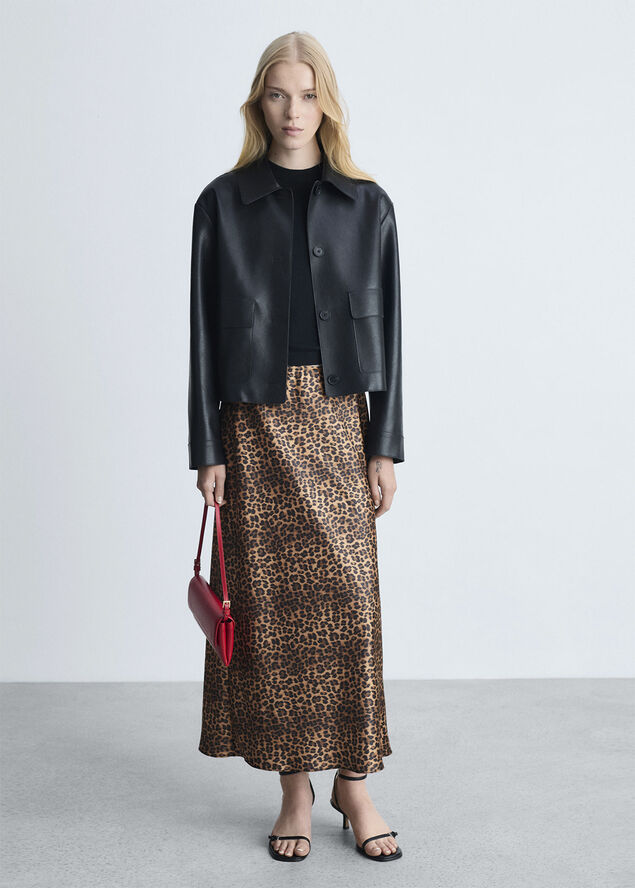 MANGO SKIRT. -- BOMBI2 Brown