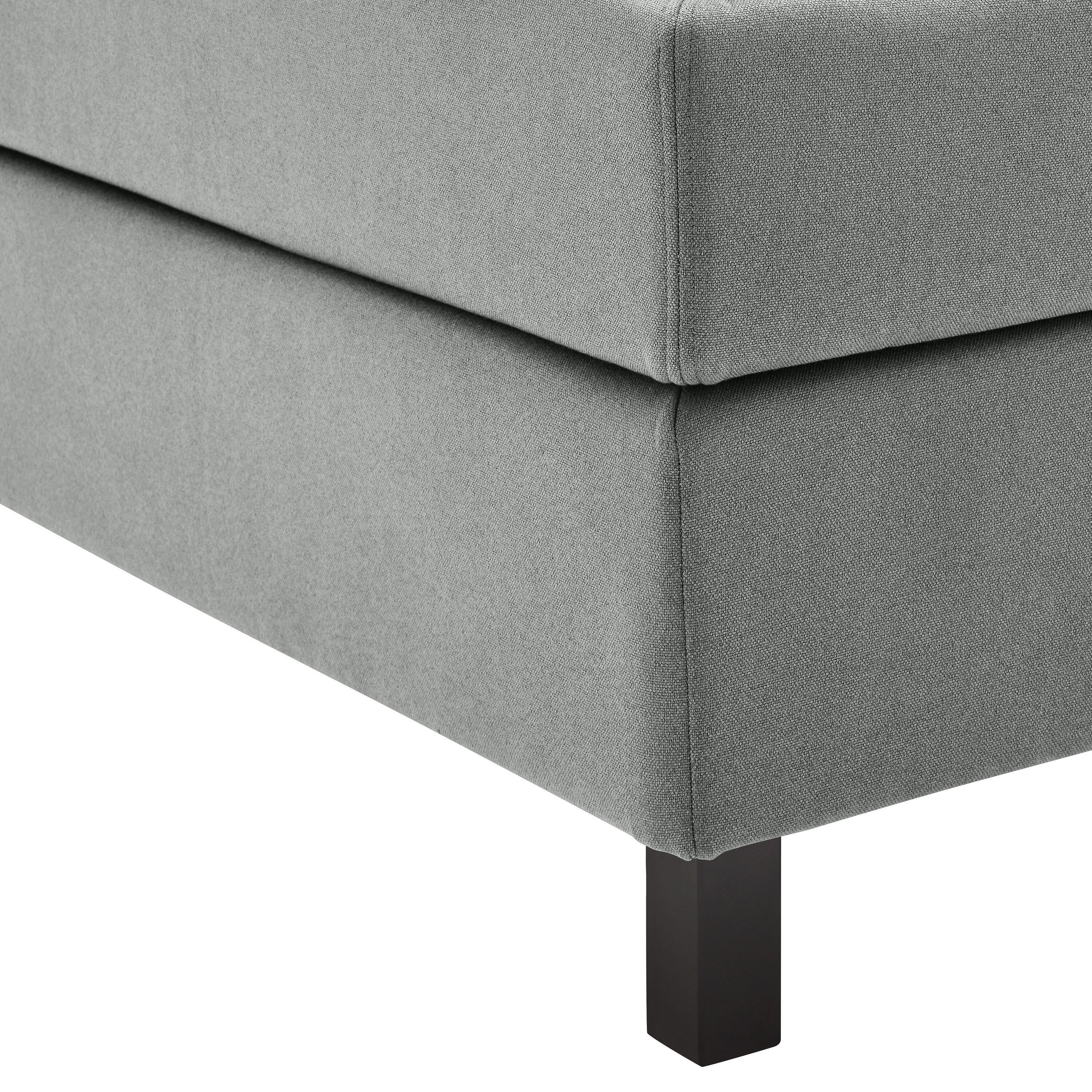 bico GOODNIGHT Boxspringbett - Grau / B: 160.0 cm x T: 200.0 cm