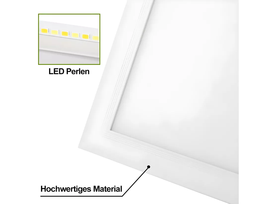 NETTLIFE Plafonnier LED panneau Blanc moderne, 42W longueur Lampe de plafond dimmable avec télécommande 100x25 cm pour salon chambre bureau cuisine