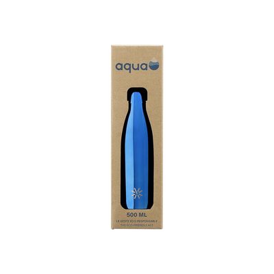 Aqua Precious Metal - Gourde Bouteille isotherme 500 ml - double paroi - disponible dans différentes couleurs - Viquel