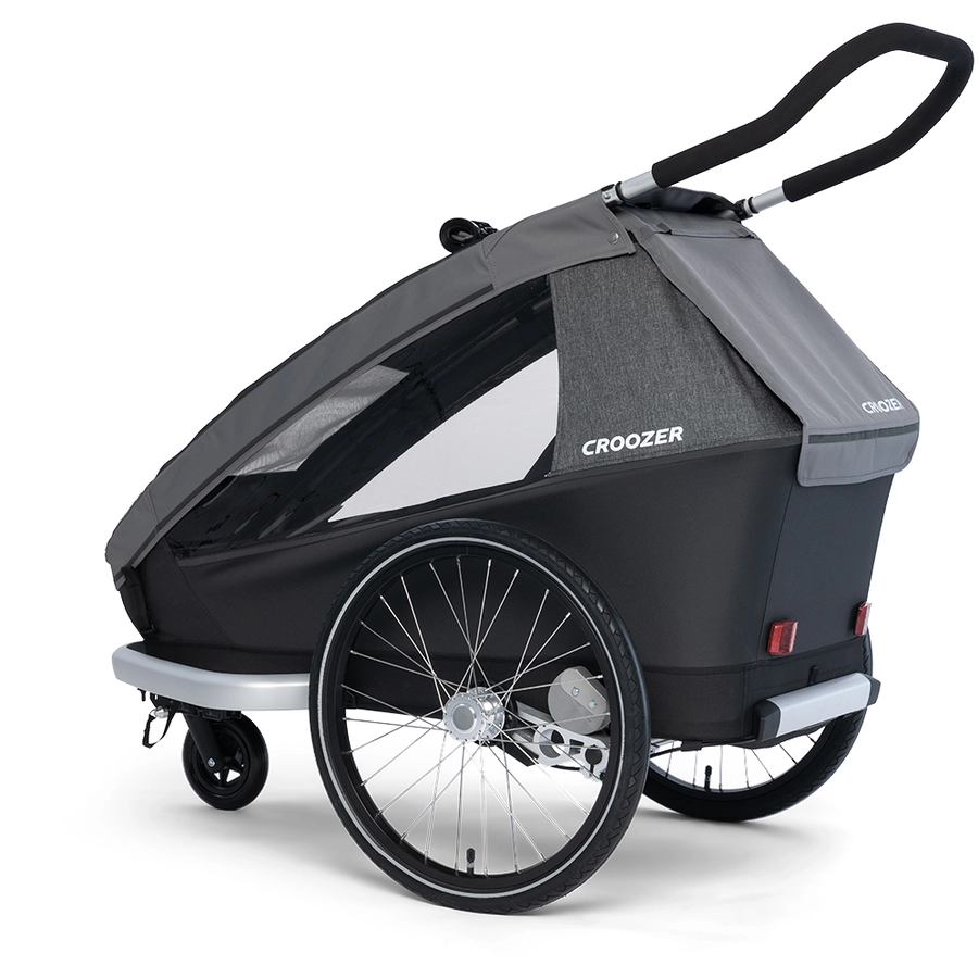 CROOZER Kinderfahrradanhänger Kid Keeke 1 Mountain grey