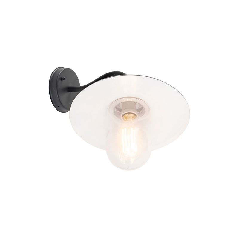 Smart landelijke wandlamp antraciet IP44 incl. wifi E27 - Kansas