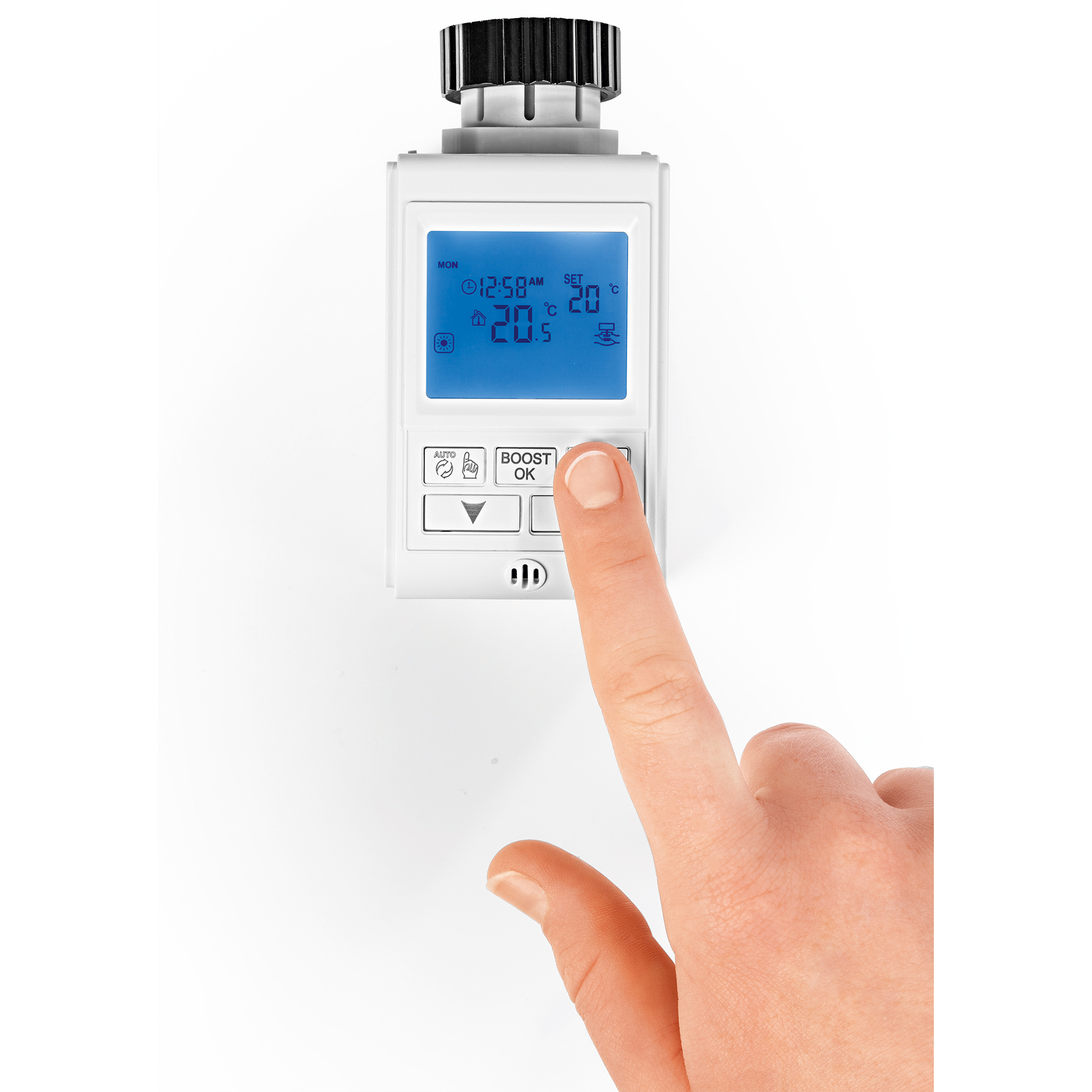 EASYMAXX Heizkörperthermostat - weiß - digital