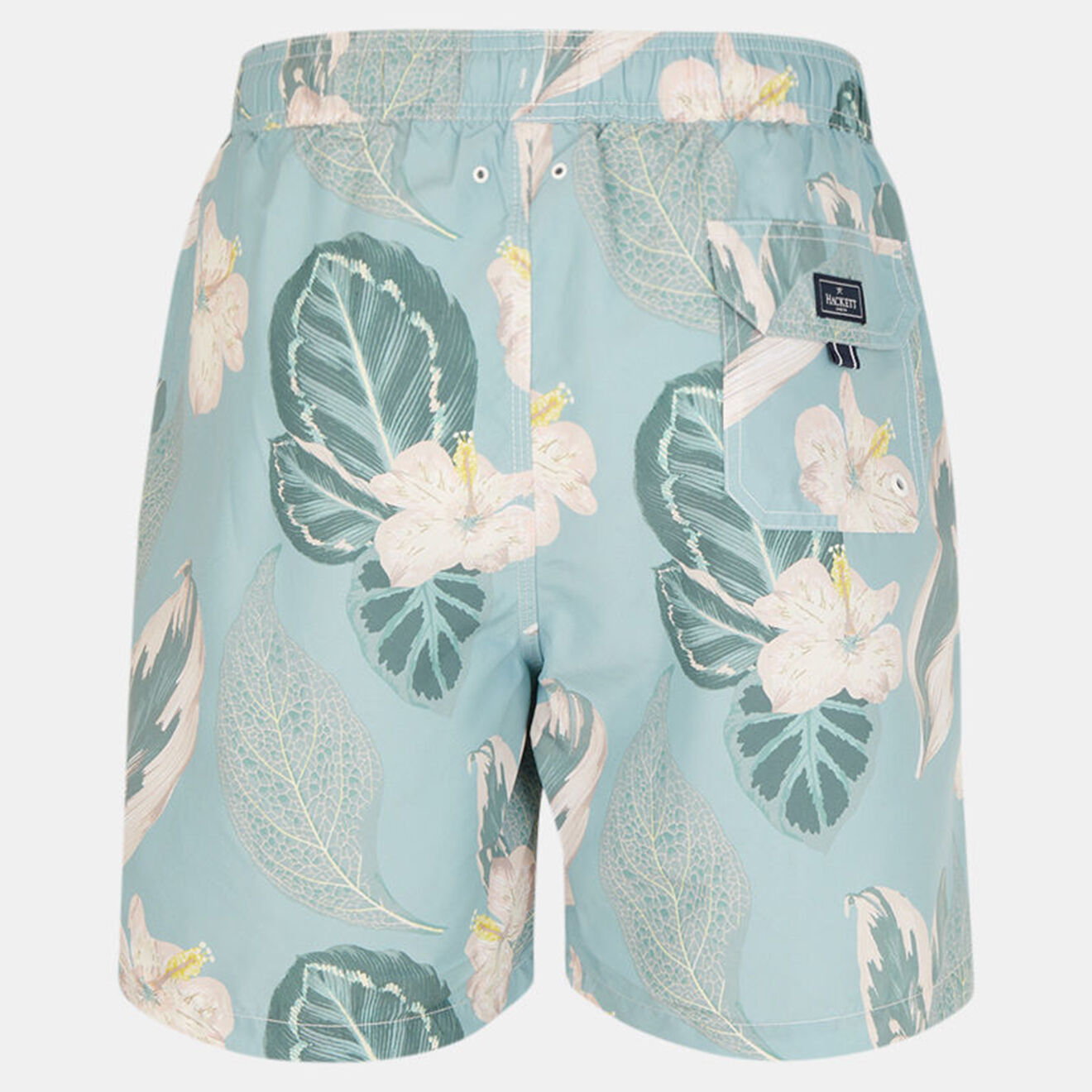 Hackett London Maillot de Bain à imprimé tropical bleu