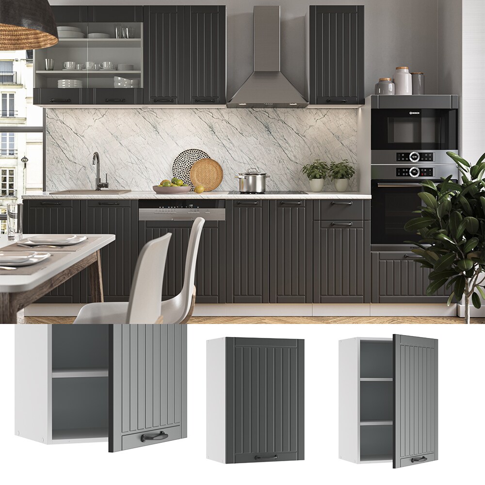Vicco Hängeschrank 50 cm FAME Line Küchenschrank Küchenzeile Landhaus Anthrazit