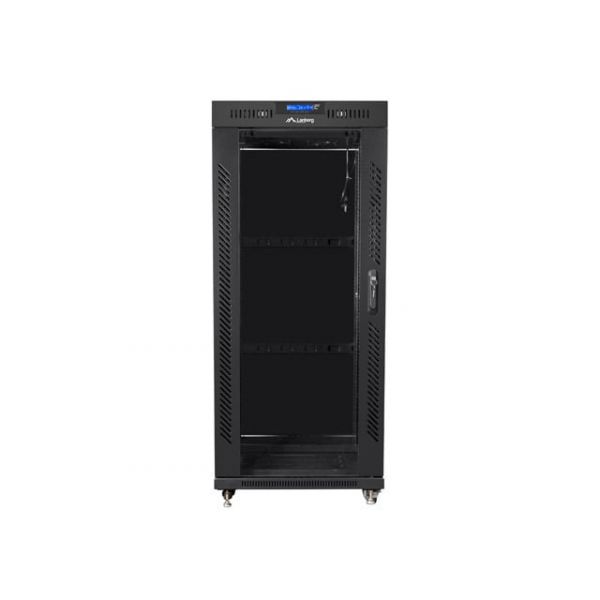 Armário Rack Lanberg FF01-8822-12BL Preto 22U 1200kg Free Standing Armário Rack Lanberg FF01-8822-12BL Preto 22U 1200kg