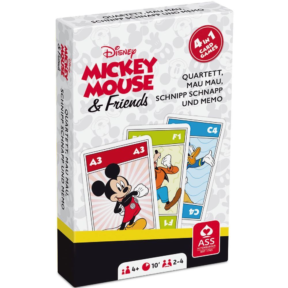 Display  Mickey Mouse & Friends - Quartett 4 in 1