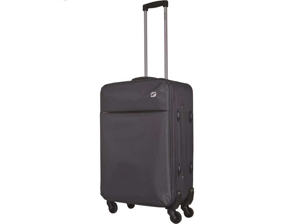 MALA DE VIAGEM MÉDIA FLEXÍVEL AIRPORT CINZENTO 4 RODAS 65CM