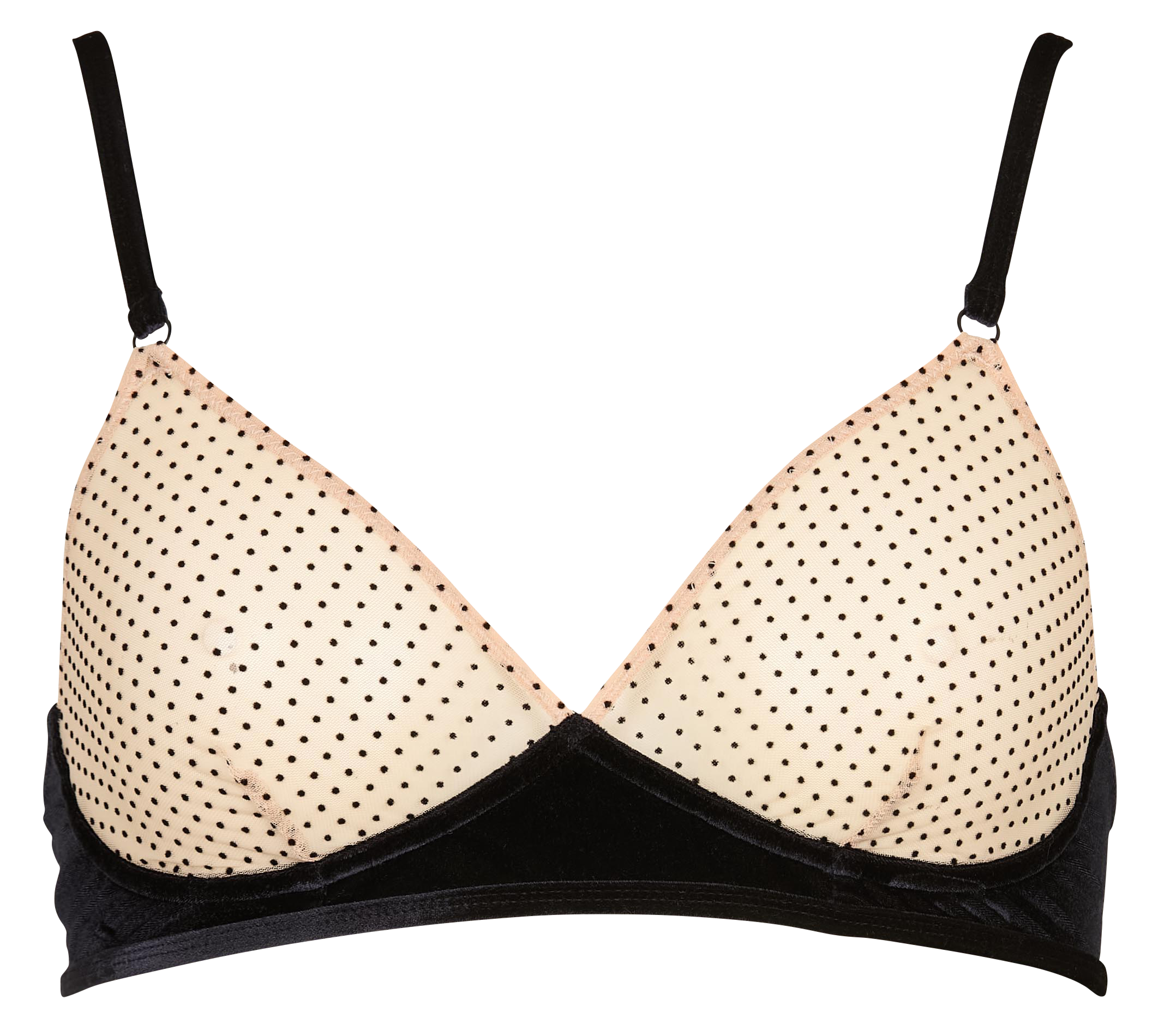 POPPY - Soutien gorge sans armature bi matière | Multicolore