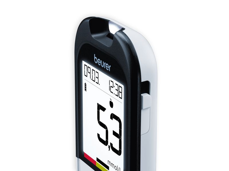 Beurer Blutzuckermessgerät GL 48 mmol/L Blutzuckermessgerät mit USB-Kabel