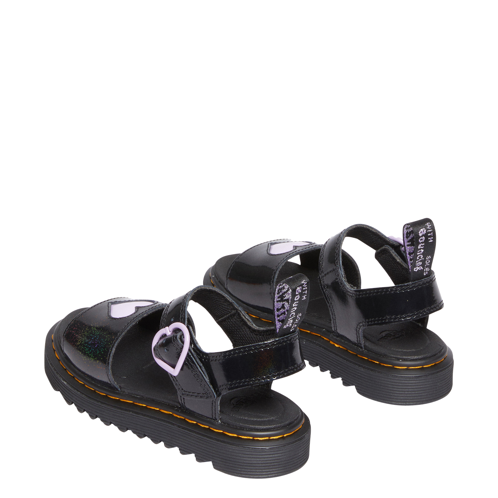 MARLOWE HEARTS J - Sandales en cuir | Noir