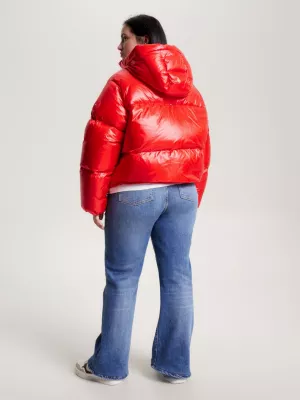 Jaqueta puffer relaxada de plumas Curve New York