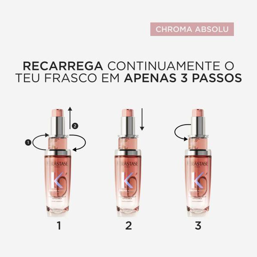 KERASTASE Chroma Absolu ÓLEO SUBLIMADOR DE BRILHO RECARREGÁVEL L'HUILE CHROMA ÉCLAT - 75ml