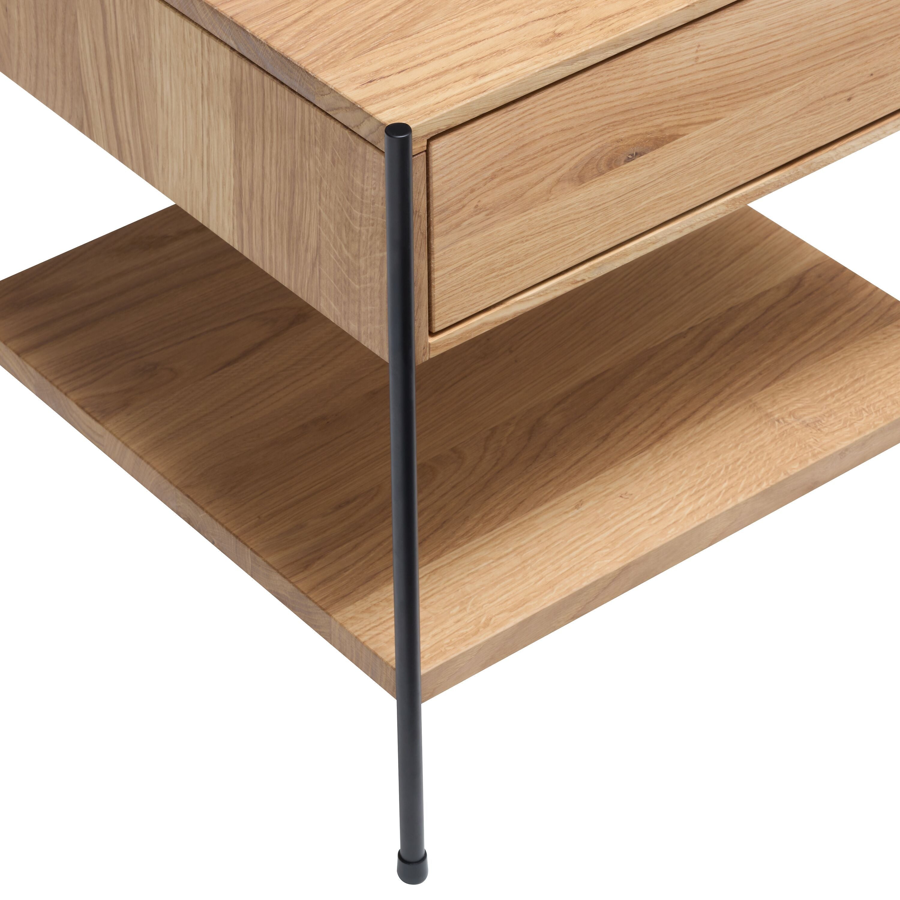 MALA Nachttisch - Eiche / B: 40.0 cm x T: 40.0 cm x H: 43.0 cm