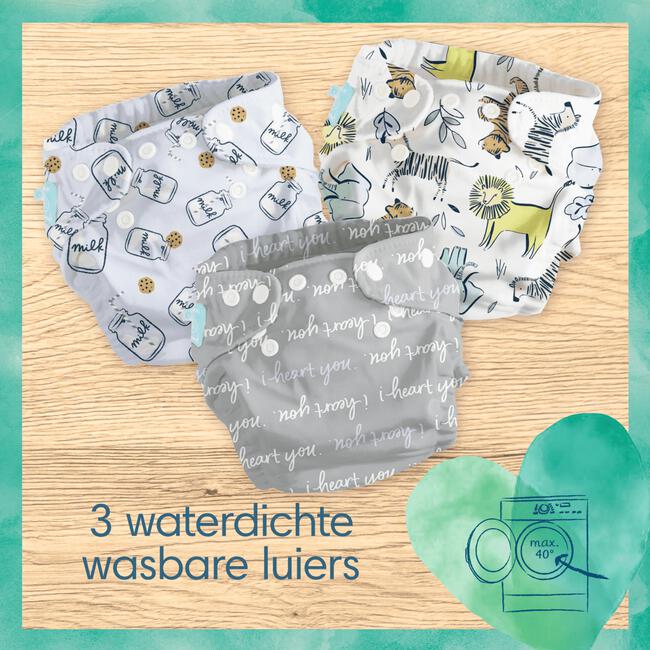 Pampers Harmonie Hybrid Wasbare Luiers 3KG-16KG 3 stuks