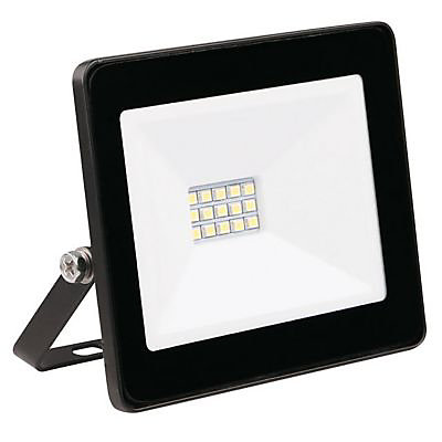 Projecteur extra-plat LED Tibelec alu/verre noir H.10,6 cm 10W