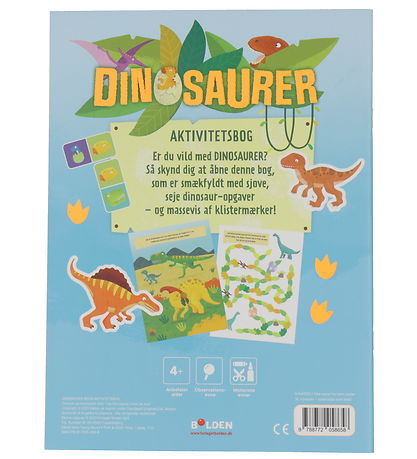 Forlaget Bolden Klisterm?rkebog - Dinosaurer: Aktivitetsbog