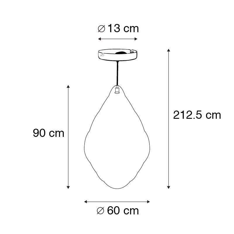 Oosterse hanglamp goud 90 cm - Nidum