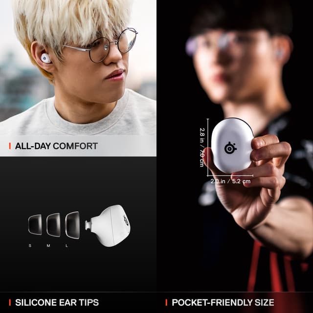 SteelSeries Arctis GameBuds høretelefoner (hvid)