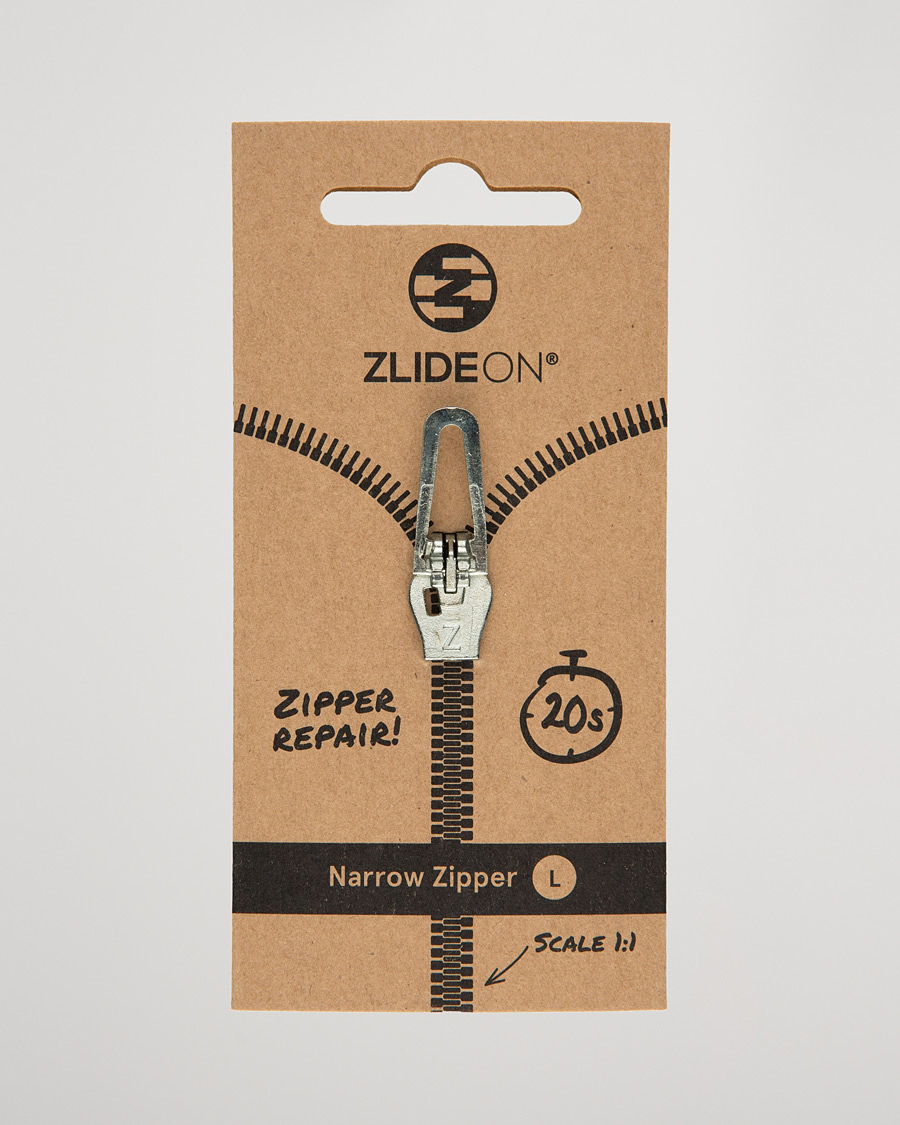 ZlideOn Narrow Zipper Silver L