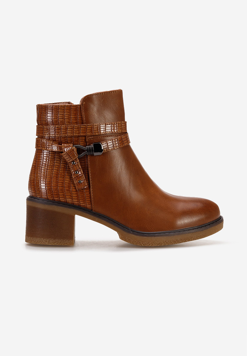 Bottines à talon chameau Savina V2